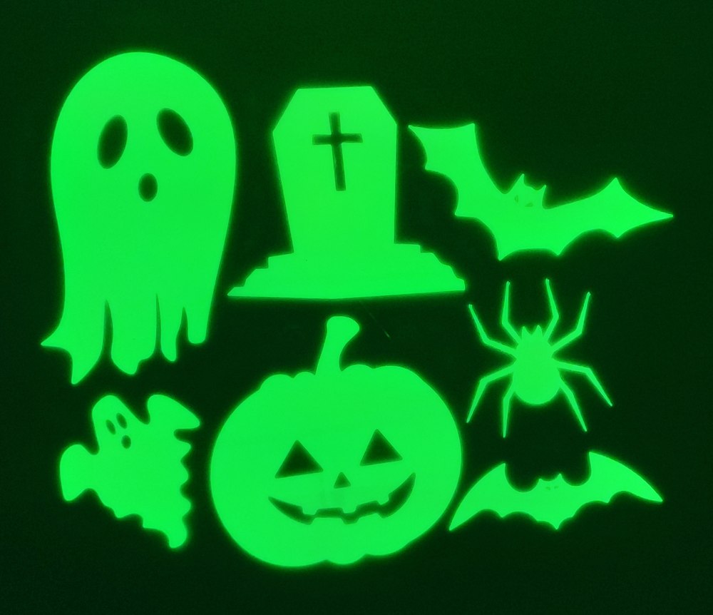 Set de décorations Halloween phosphorescentes